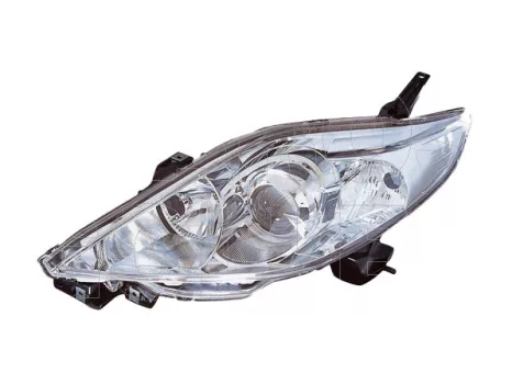 Mazda 5 2005.06.01-2008.01.31 fényszóró H7/HB3 bal króm házas (motoros állítás, motor nélkül) DEPO (0S89)