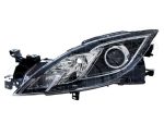   Mazda 6 2007.09.01-2010.02.28 Fényszóró H9/H11 bal (motoros állítás, motor nélkül) DEPO (0XD6)
