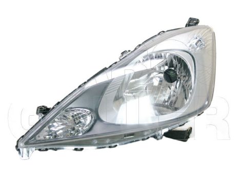 Honda Jazz 2008.11.01-2011.04.30 Fényszóró H4 bal (motoros állítás, motor nélkül) DEPO (004H)