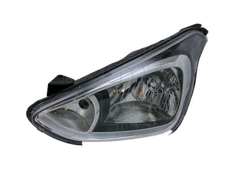 Hyundai I10 2013.11.01-2019.12.01 Fényszóró H4 bal fekete házas (motorral) DEPO (13G1)