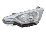   Hyundai I20 2014.12.01-2018.05.31 Fényszóró H4 bal, fekete házas, 5a. (motoros állítás, motor nélkül) DEPO (1AB5)