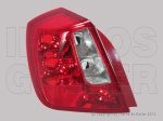   Chevrolet Lacetti J200 2004.01.01-2010.01.01 Hátsó lámpa, üres, bal, átlátszó/piros (4 ajtós) (0W90)
