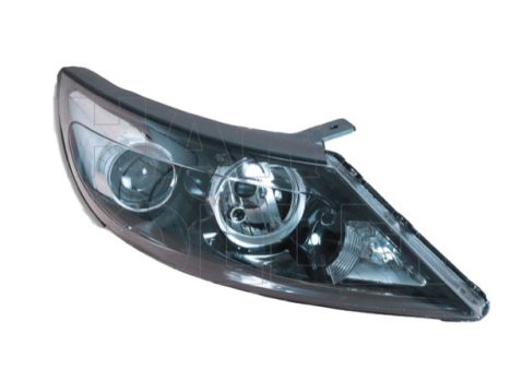 Kia Sportage Jeep 2010.06.10- Fényszóró 2H7 jobb, fekete házas (motoros állítás, motor nélkül) DEPO (05FD)