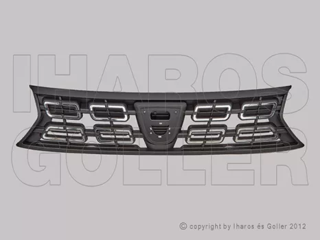 Dacia Duster 2018.01.01-2021.08.30 Hűtődíszrács fekete/króm (1KTW)