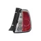 Fiat 500 2007.07.01-2015.06.30 Jobb hátsó lámpa, fekete kerettel, üres (299J)