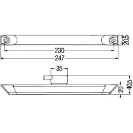   Universal Teherautók 24V piros LED szélességjelző HELLA (2CDP)