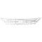 Ford Focus 2018.04.10-2021.12.01 Alsó lökhárító rács ST-LINE (2DUL)