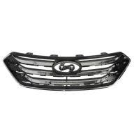   Hyundai Santa Fe 2012.10.01-2015.12.31 Fekete hűtőrács króm lécekkel (2EAR)
