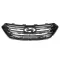 Hyundai Santa Fe 2012.10.01-2015.12.31 Fekete hűtőrács króm lécekkel (2EAR)