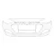 Hyundai I20 2014.12.01-2018.05.31 Első lökhárító alapozott borítás szenzorjelöléssel (2LBP)