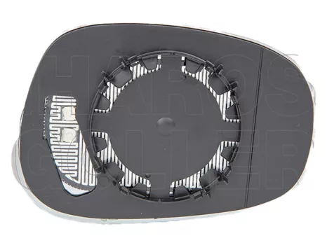 BMW 1 (E87, E81) 2007.04.01-2011.05.31 Tükörlap cserélhető jobb, aszférikus, fűthető, kék (043A)