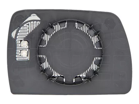 BMW X3 (E83) 2004.01.01-2006.12.31 Tükörlap cserélhető bal, króm, aszférikus, fűthető (102X)