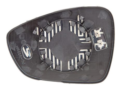 Citroen C3 2010.01.01-2013.02.28 Tükörlap cserélhető jobb, kék, domború, fűthető (0364)