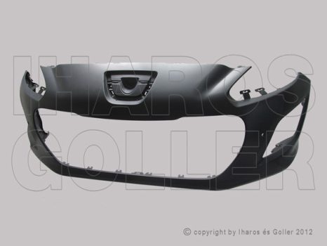 Peugeot 308 T7 2011.05.01-2013.03.30 Első lökhárító alapozott, szenzorlyukakkal  (02ZT)