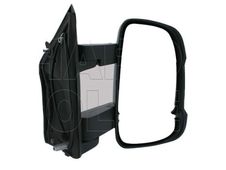 Citroen Jumper 2006.07.01-2013.12.31 Visszapillantó tükör kézi, domború, sárga villogó, közep. kar jobb (013Z)