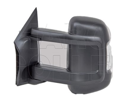 Citroen Jumper 2006.07.01-2013.12.31 Visszapillantó tükör elektromos  domború fűthető hőmérős sárga villogós hosszú kar bal (0147)