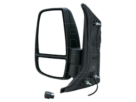 Ford Transit 2014.05.01-2019.05.19 Visszapillantó tükör bal, domború, man., sárga villogós,övid karú * (1AZ9)