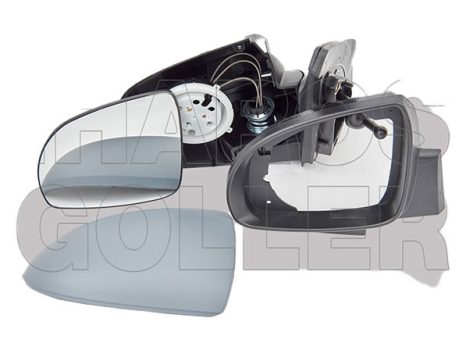 Kia Picanto 2007.08.24-2011.01.11 Visszapillantó tükör bal, bowdenes állítható, domború, fényezendő (13EJ)