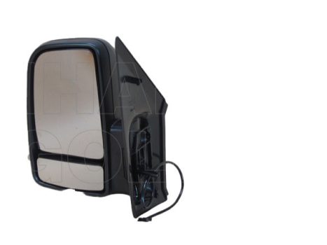 Mercedes Sprinter (W906) 2006.06.01-2013.09.07 Visszapillantó tükör bal, domború, kézi, villogóval (09.05-) (00Y7)