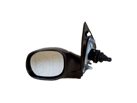 Peugeot 206 1998.09.01-2007.07.31 Visszapillantó tükör bal, bowdenes állítható, aszférikus (0E7L)