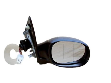 Peugeot 206 1998.09.01-2007.07.31 Visszapillantó tükör jobb, elektromos  állítás, fűthető, domború, hőmérős , fényezendő (-03) (0FU2)