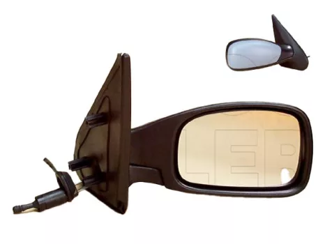 Peugeot 306 1993.03.01-1997.04.30 Visszapillantó tükör jobb, bowdenes állítható, fényezendő (0BR5)