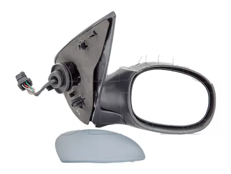 Peugeot 206 1998.09.01-2007.07.31 Visszapillantó tükör jobb elektromos  állítás, domború, fűthető, fényezendő -03 (14E2)