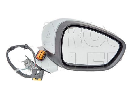 Peugeot 508 2010.01.01-2014.06.30 Visszapillantó tükör jobb, domború, fűthető, hőmérős , villogós, elektromos behajtható. fényezendő (14EZ)