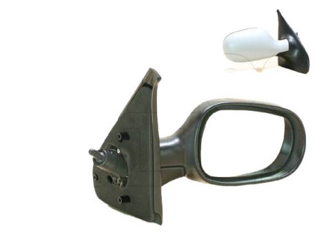 Renault Clio (Clio II) 2001.06.01-2005.09.30 Visszapillantó tükör jobb, bowdenes állítható, domború, fényezendő (0IJU)