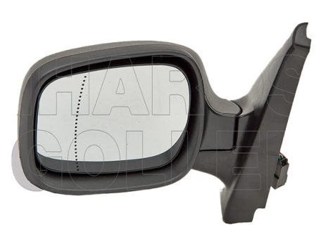 Nissan Kubistar 2003.10.01- Visszapillantó tükör bal, elektromos  állítás, fűthető, aszférikus, fekete (01-) (14FU)