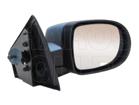 Renault Clio (Clio III) 2009.01.01-2012.10.31 Visszapillantó tükör jobb, domború bowdenesállítható,fényezendő,hőmérős  (0X3I)