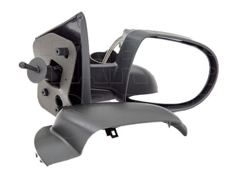 Renault Twingo 2007.08.01-2011.12.31 Visszapillantó tükör jobb, bowdenes állítás, domború, fekete (10-) (14GA)