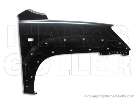 Kia Sportage Jeep 2004.08.25-2010.02.02 Első sárvédő jobb, oldalvillogós, díszléces (EX) (0Y4B)