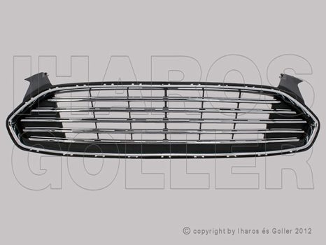 Ford Mondeo 2015.01.01-2019.02.04 Hűtődíszrács fekete, króm kerettel kpl. (1L3R)