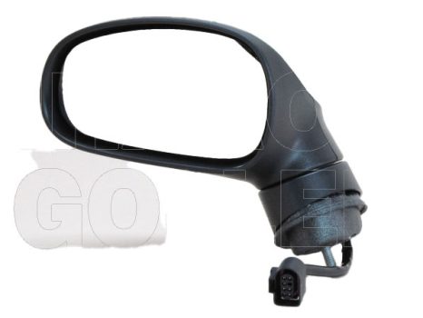 Seat Leon 2005.09.01-2009.02.28 Visszapillantó tükör bal, aszférikus, elektromos  állítható,fűthető, fényezendő, behajtható. (0UCU)