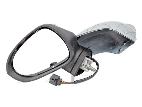 Seat Leon 2009.03.01-2012.11.30 Visszapillantó tükör bal, elektromos  állítás, fűthető, fényezendő elektromos behajtható. (13RB)