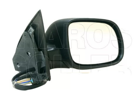 Skoda Fabia 1999.08.01-2007.04.30 Visszapillantó tükör jobb, elektromos  állítás, domború, fűthető. kábel (kis h.) (0PZC)