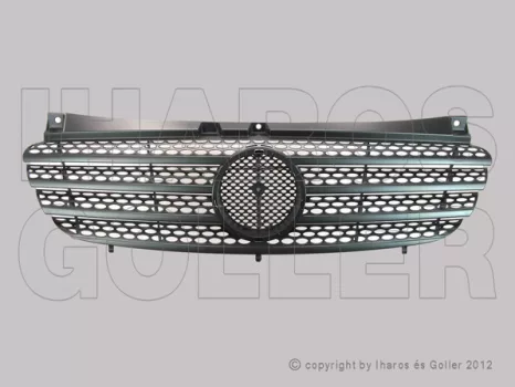 Mercedes Viano (W639) 2003.09.01-2010.10.22 Hűtődíszrács fekete (09H3)