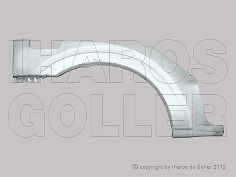 Mitsubishi Pajero V60/70 2001.07.01-2006.12.31 Hátsó sárvédő javítóív jobb (3ajtós) (1H3C)