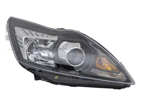 Ford Focus 2007.09.01-2011.02.28 fényszóró XENON jobb fekete házas (motorral) DEPO (040R)