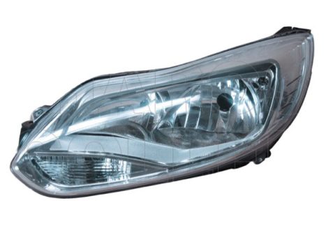 Ford Focus 2011.03.01-2014.09.31 Fényszóró H1/H7 bal króm házas (motorral) DEPO (05FE)