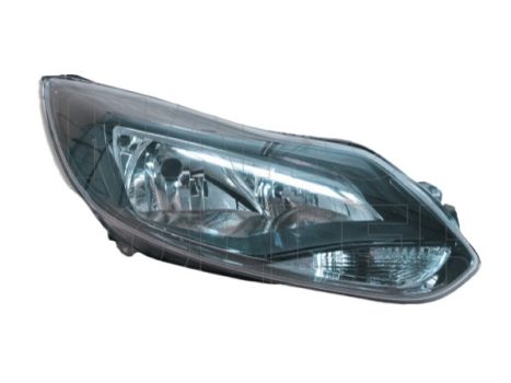 Ford Focus 2011.03.01-2014.09.31 Fényszóró H1/H7 jobb, fekete házas (motorral) DEPO (05FH)