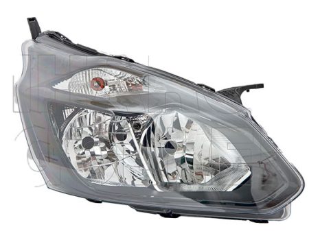 Ford Transit Custom 2012.09.01-2017.12.31 Fényszóró H7/H15 jobb+DRL fekete házas(motorral) DEPO (1B3J)