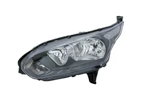 Ford Transit Connect-Tourneo 2013.09.30-2018.05.28 fényszóró H7/H15 bal+DRL, fekete házas (motorral) DEPO (12S9)