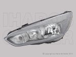   Ford Focus 2014.10.01-2018.04.09 fényszóró H15/H7 bal fekete házas (motorral) DEPO (1JUV)