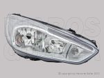   Ford Focus 2014.10.01-2018.04.09 fényszóró H1/H7+LED napp.f. jobb króm házas (motorral) DEPO (1BIR)
