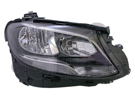 Mercedes E (W213) 2016.02.01- Fényszóró 2H7/LED jobb (motorral) DEPO (1AT6)