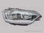   VW Golf Sportsvan 2014.02.01- Fényszóró H7/H15 bal, motorral (fekete házas) DEPO (1A18)