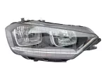   VW Golf Sportsvan 2014.02.01- Fényszóró H7/H15 bal, motorral (fekete házas) DEPO (1A18)