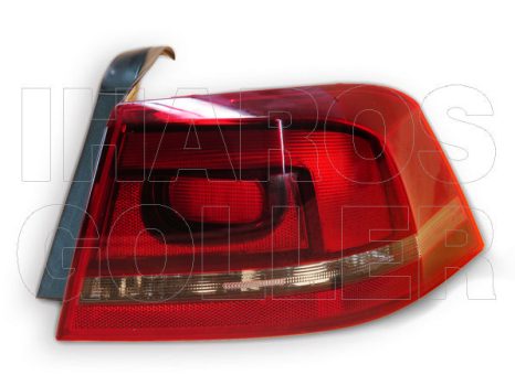 VW Passat (B7) 2010.11.01-2014.07.20 Hátsó lámpa üres jobb külső füst (4 ajtós) DEPO (0305)